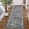 Rugs for Living Room Washable Modern Stripe Carpet Non Slip Soft Rubber Backed Rug,Low Pile Area Rug for Bedroom Office DiningRoom - 4 of 4