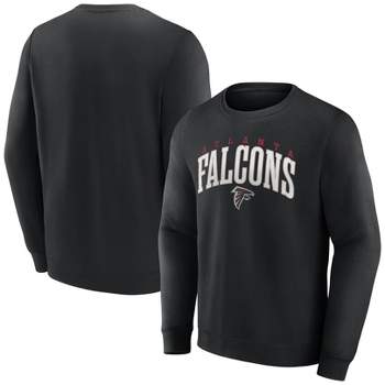 NFL Atlanta Falcons Men's Varsity Letter Long Sleeve Crew Fleece Sweatshirt