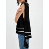 Sweater Vest for Women V Neck Sleeveless Knit Solid Casual Ribbed Preppy Pullover Tops - 3 of 4