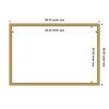 Amanti Art Grace Brushed Gold Narrow Framed Magnetic Dry Erase Board - 4 of 4