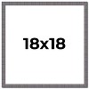 PosterPalooza | Square Textured Grey Picture Frame - UV Acrylic, Foam Board Backing, Hanging Hardware - 2 of 4