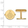 Black Bow Jewelry 14k Yellow Gold Plated Sterling Silver New Orleans Privateers NCAA Cuff Links - 2 of 3