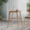NicBex 35.4 Inch Round Dining Table,Modern Counter Height Table with MDF Legs for 4 Person,Living Dining Room - 4 of 4
