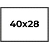 PosterPalooza | 40x28 Thin Barnwood Picture Frame, UV Acrylic, 2 Finishes - Grey and Black - 2 of 4