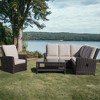 Courtyard Casual Cheshire 5 pc Recline Sectional Set with Club Chair and Coffee Table - 2 of 4