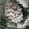 4' Sullivans Flocked Pine Tree In Burlap, Green Christmas Tree - 2 of 3