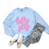 Holly Jolly Outline Puff -  Women's Graphic Sweatshirt - 2 of 4