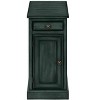 Vynxaria Traditional Accent Table - Narrow End Table with Storage Drawer, Antique Blue Veneer, 11.75" W x 21.75" L x 24.25" H - 4 of 4