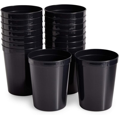 Black Velvet 16 oz Plastic Cups Case - Party Warehouse
