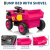 12V Ride-On Dump Truck w/Remote - Auto-Lift Bed, Shovel, LED Lights, Music (Ages 3-8, 66lbs) - 2 of 4