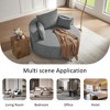360° Swivel Chair, Rotating Round Sofa Chair With 3 Removable Pillows For Living Room, Bedroom, Office And Hotel - 3 of 4