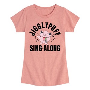 Girls' - Pokémon - Jiggypuff Sing Along Fitted Short Sleeve Graphic T-Shirt - 1 of 4
