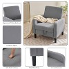 Hyleory Corduroy Upholstered Armchair with Hidden Storage, Modern Lounge Accent Chair - 3 of 4