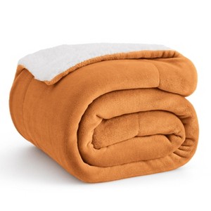 Bedsure Faux Wool Blanket–Solid Color Throw, Ultra Soft and Warm Reversible Blanket for Bed or Couch - 1 of 4