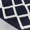 FONTOI Bittman Reversible Bathroom Rugs High Pile Luxrurious Tufted Plush Bath Mat Absorbent Indoor Shower Geometric Design Mat Indoor Room Décor - 4 of 4
