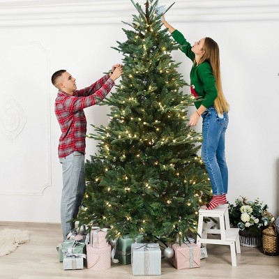 Artificial Trees Christmas Simulate Nature Advance ,Premium Hinged Spruce PE+PVC Xmas Tree ,Home Decoration-Maison Boucle