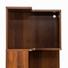 CAVINAS 5-Tier Corner Bookshelf with LED Lights,L-Shaped Display Bookcase with Guard Rails,Modern Book Shelves  for Bedroom,Living Room,Office - 3 of 4