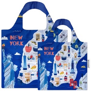 Wrapables Large & Small Allybag Foldable & Lightweight Reusable Grocery Bags (Set of 2) - 1 of 4