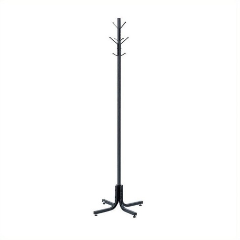 Grid Coat Hanger, Black Steel Coat Rack