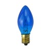 Northlight Pack of 25 Blue Transparent C7 Christmas Replacement Bulbs - 2 of 3