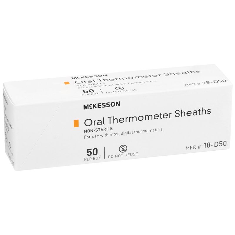 McKesson Oral Thermometer Sheaths, Disposable Covers, 50 Count, 2 of 8