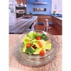 Designer Swirl 9in Plastic Dessert Plates Set of 4, Crystal Clear Plastic Plates, Kitchen Plates for All Occasions BPA Free Dishwasher Safe - 4 of 4