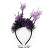 Unique Bargains Halloween Skulls Pattern Headband 4.72" Diameter Black Purple 1 Pc - 3 of 4