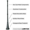 John Timberland Hepworth Vintage Rustic Outdoor Post Black Metal 76 3/4" for Post Exterior Barn Deck House Porch Yard Patio Home Outside Walkways - 2 of 4
