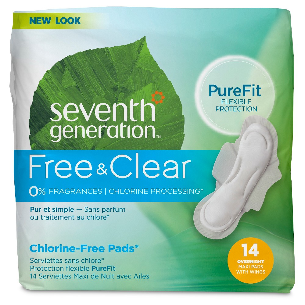 UPC 732913450015 product image for Seventh Generation Free & Clear Overnight Maxi Pads - 14ct | upcitemdb.com
