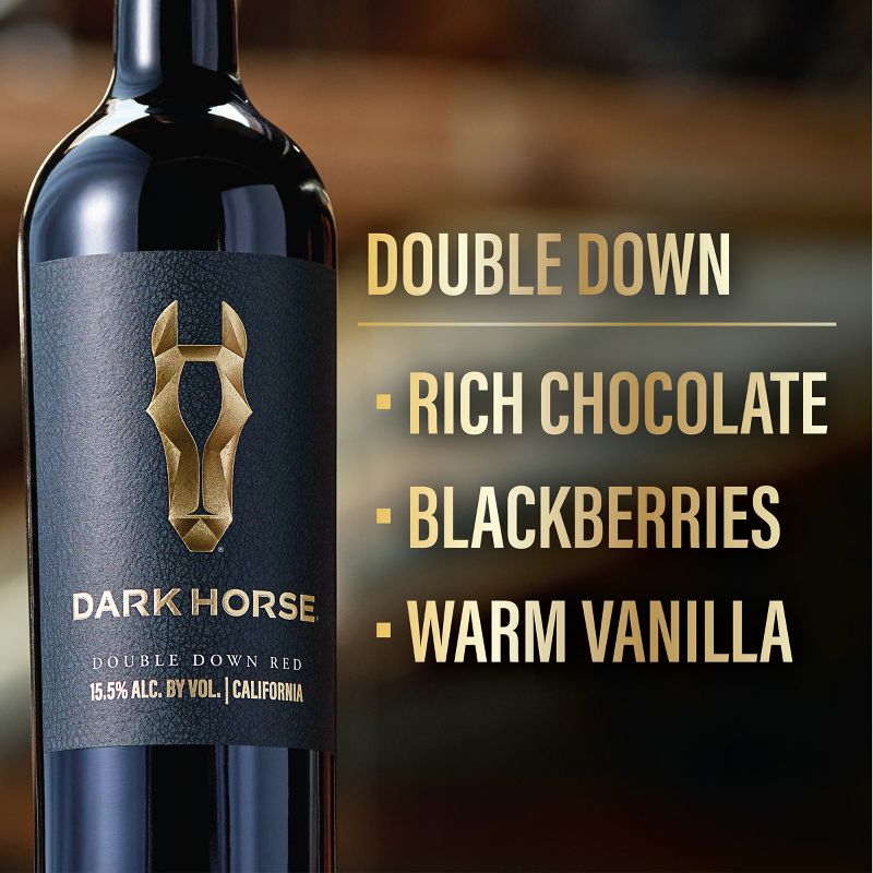 Dark Horse Double Down Red Blend Red Wine - 750ml Bottle, 5 of 6