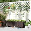 Outsunny Raised Flower Bed, Plastic Planter Box with Drainage Holes for Vegetables, Herbs, Flowers & Succulents - 2 of 4