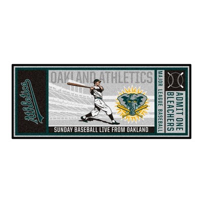 MLB Oakland Athletics 2000 30"x72" Retro Ticket Runner Mat