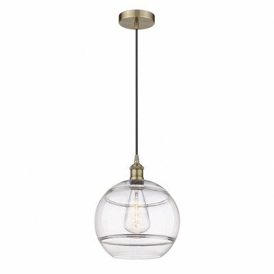 Rochester - 1 Light Cord Hung Mini Pendant In Industrial Style-13.38 Inches Tall and 12 Inches Wide