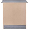 Passion Furniture Hudson 1-Drawer Gray Nightstand (23 in. H x 18 in. W x 22 in. D - 4 of 4