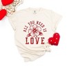 Simply Sage Market Women's All You need Is Love Flower Short Sleeve Garment Dyed Tee - 3 of 4