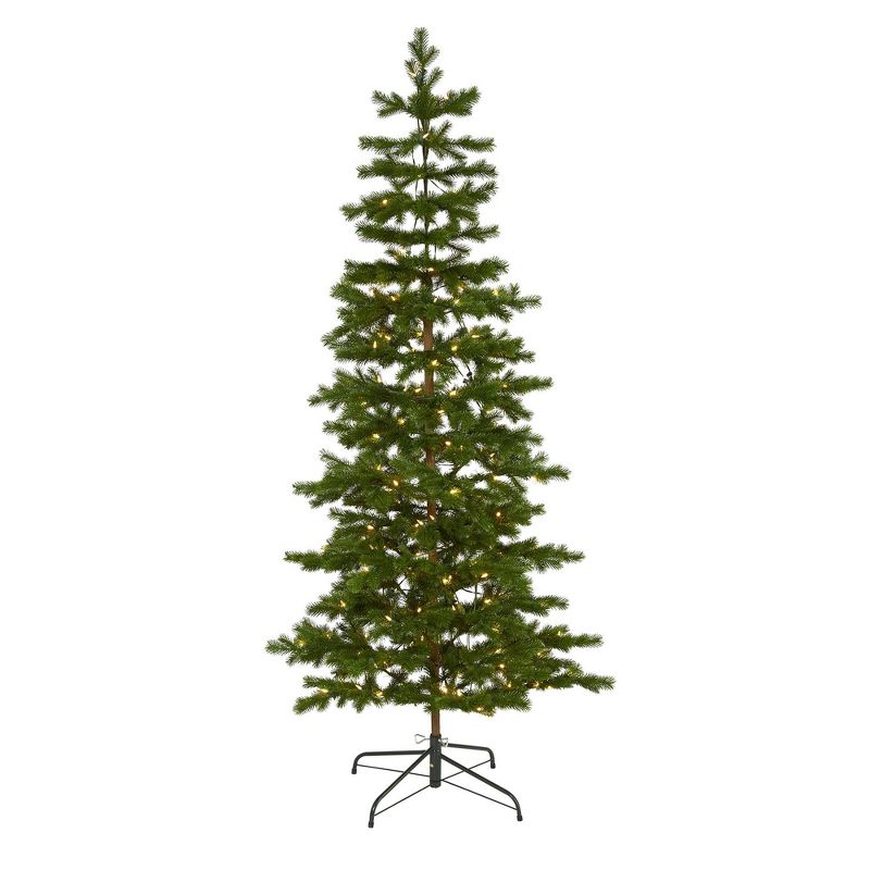 Nearly Natural 6.5' Big Sky Spruce Prelit LED Multifunction Light Artificial Christmas Tree, 1 of 2