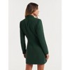 Coolmee Women Casual Long Sleeve Notch Lapel Double Breasted Button Slim Fit Blazer Mini Dress With Pockets - 3 of 4
