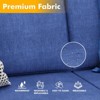 SUGOLD Hand Woven Wicker Patio Conversation Set with Blue Cushions - 4 of 4