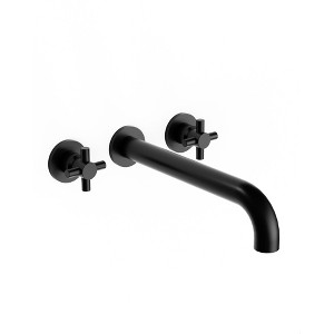 YAWWALK Double-Handle Wall Mount Roman Tub Faucet  (Valve Included) - 1 of 4