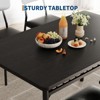 5-Piece Dining Table Set for 4 - 43" Rectangular Kitchen Table with 4 Upholstered Chairs, Space-Saving Furniture for Apartments & Small Spaces - 4 of 4