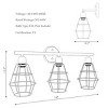 Costway 3-light Industrial Bathroom Vanity Cage Light Vintage Wall Lamp Sconces Hallway - 3 of 4