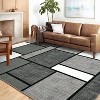 Machine Washable Area Rug Modern Geometric Low Pile Non Slip Non Shedding Indoor Carpet for Living Room Bedroom Office - 2 of 4