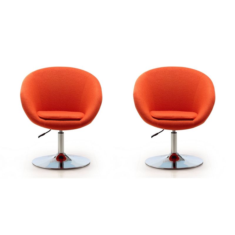 Set of 2 Hopper Wool Blend Adjustable Height Chairs - Manhattan Comfort, 1 of 8