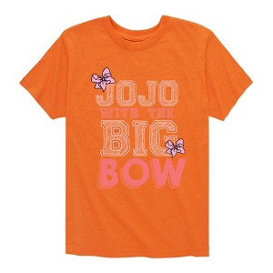 Boys' JoJo Siwa Big Bow Jojo Short Sleeve Graphic T-Shirt - Heather Orange - Medium - 1 of 4