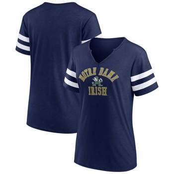 NCAA Notre Dame Fighting Irish Women's V-Neck Notch T-Shirt