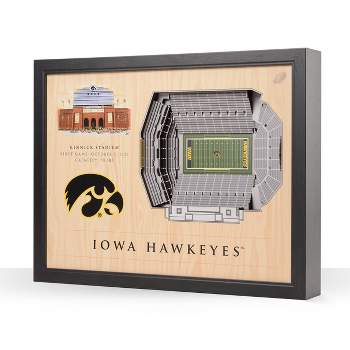 NCAA Iowa Hawkeyes 25-Layer StadiumViews 3D Wall Art