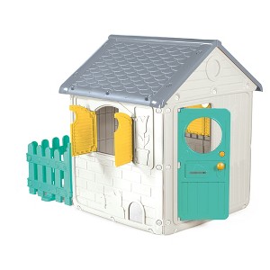 DOLU My First Playhouse with Fence, Durable, Easy-to-Assemble Toddler Playhouse - 1 of 4