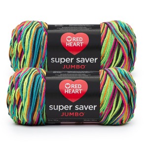 Red Heart Super Saver Yarn 12 Pack-Blacklight - 1 of 3