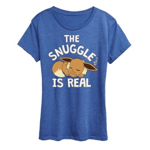 Women's - Pokémon - The Snuggle Eevee Short Sleeve Graphic T-Shirt - 1 of 4