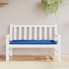 vidaXL Garden Bench Cushion Blue 47.2"x19.7"x2.8" Oxford Fabric - 3 of 4